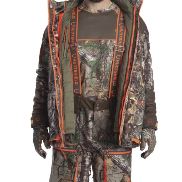 REALTREE MENS HUNTSHIELD INSULATED  WATERPROOF CARGO CAMO PANTS - Picture 11 of 11